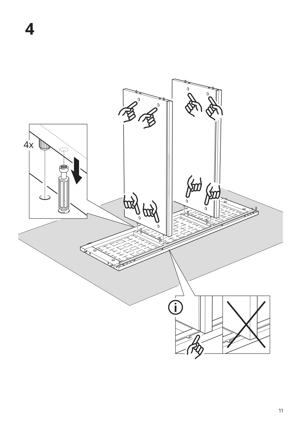 Assembly instructions for IKEA Fryksas cabinet rattan | Page 11 - IKEA FRYKSÅS cabinet 405.740.96