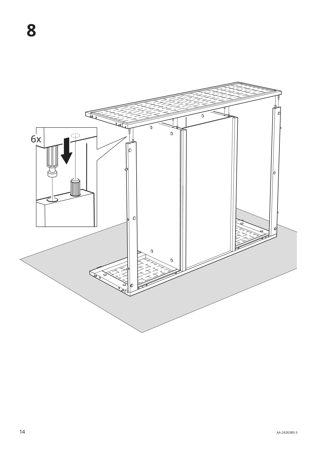 Assembly instructions for IKEA Fryksas cabinet rattan | Page 14 - IKEA FRYKSÅS cabinet 405.740.96