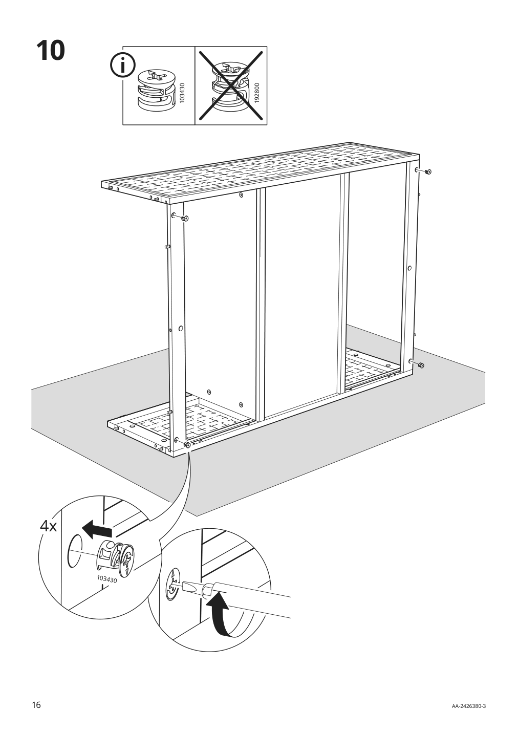 Assembly instructions for IKEA Fryksas cabinet rattan | Page 16 - IKEA FRYKSÅS cabinet 405.740.96