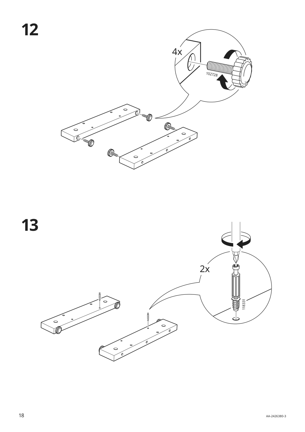 Assembly instructions for IKEA Fryksas cabinet rattan | Page 18 - IKEA FRYKSÅS cabinet 405.740.96