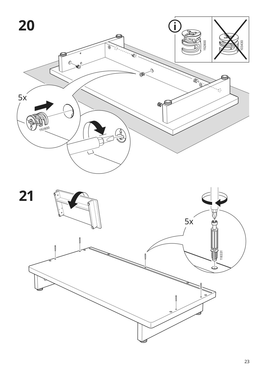 Assembly instructions for IKEA Fryksas cabinet rattan | Page 23 - IKEA FRYKSÅS cabinet 405.740.96