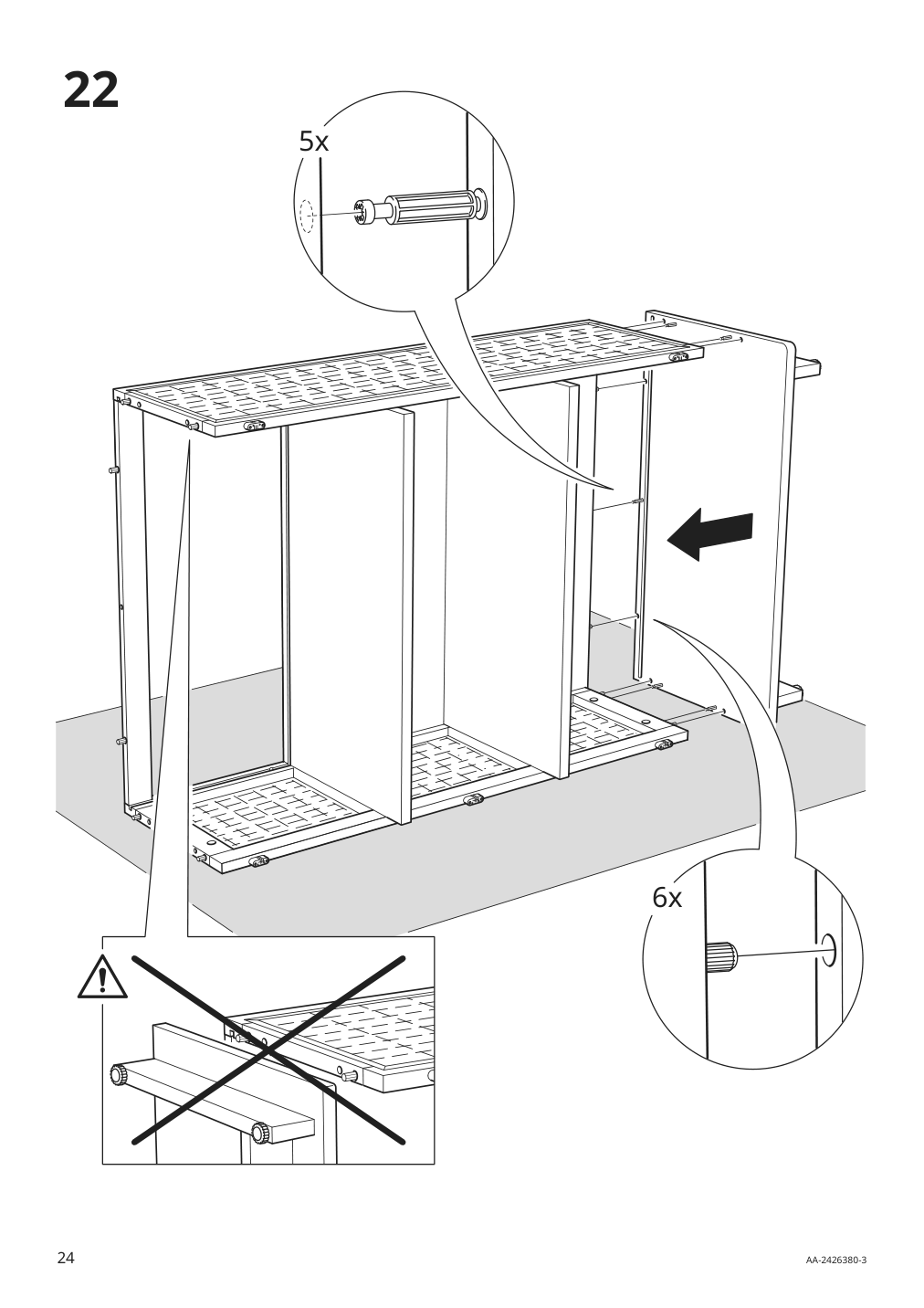 Assembly instructions for IKEA Fryksas cabinet rattan | Page 24 - IKEA FRYKSÅS cabinet 405.740.96