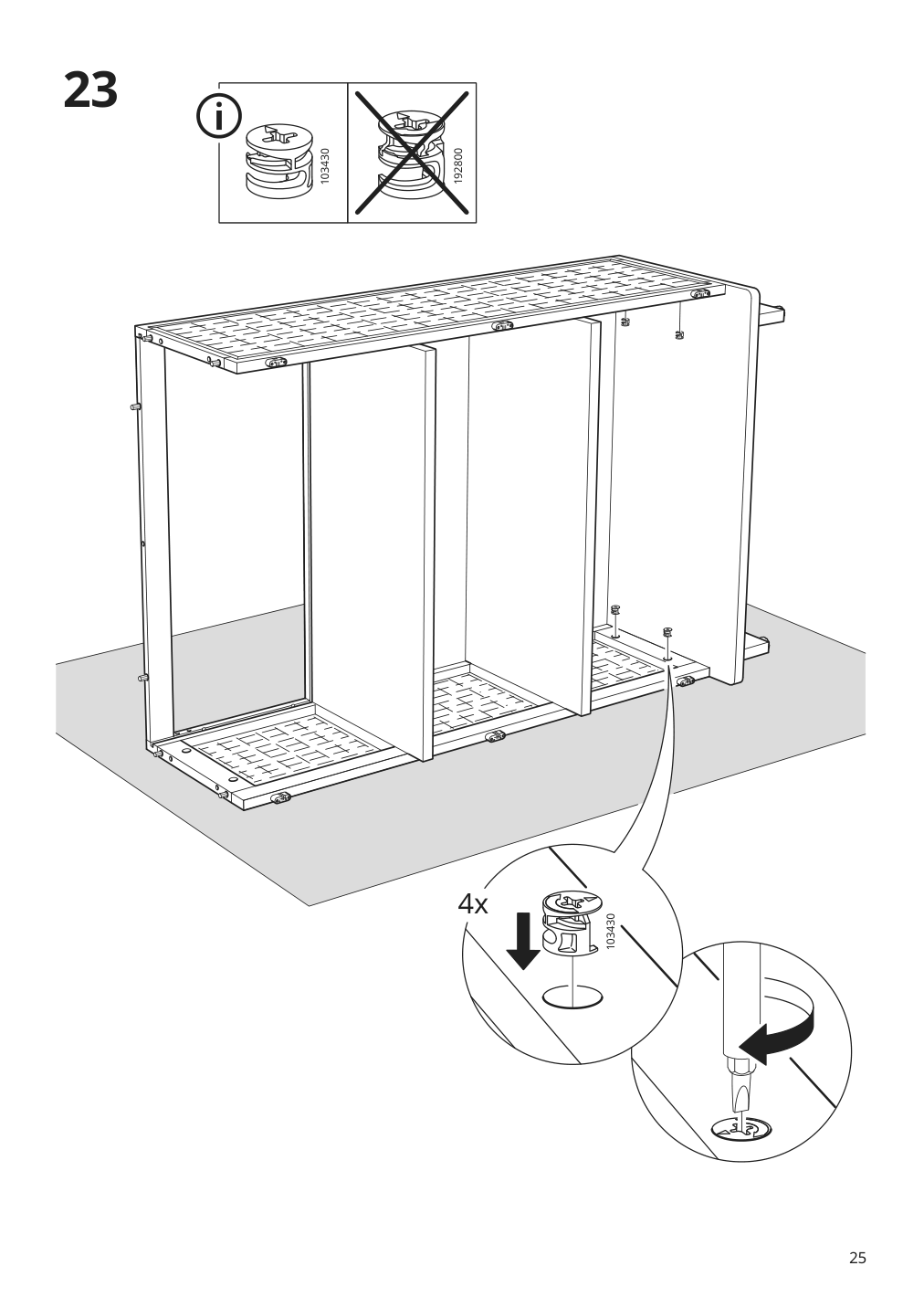 Assembly instructions for IKEA Fryksas cabinet rattan | Page 25 - IKEA FRYKSÅS cabinet 405.740.96