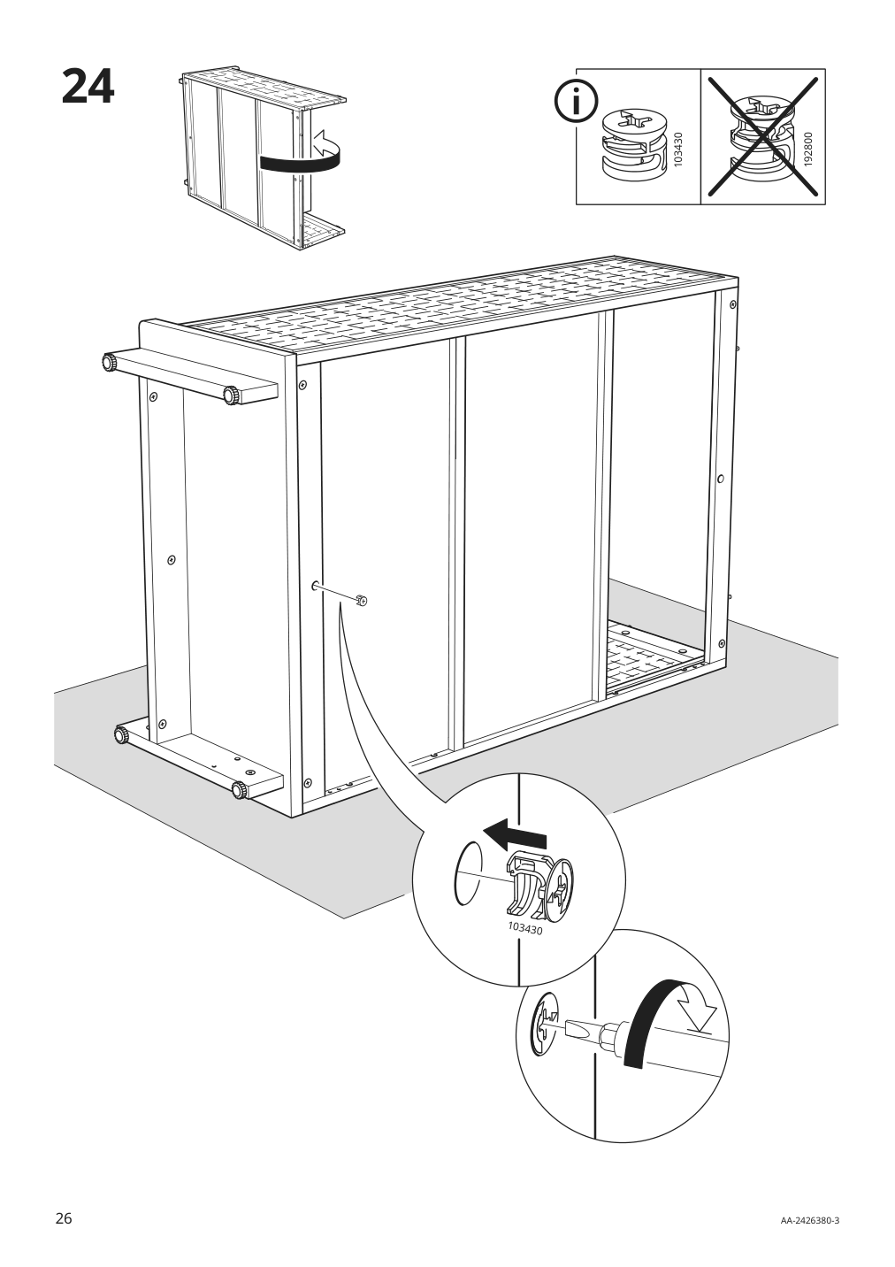 Assembly instructions for IKEA Fryksas cabinet rattan | Page 26 - IKEA FRYKSÅS cabinet 405.740.96