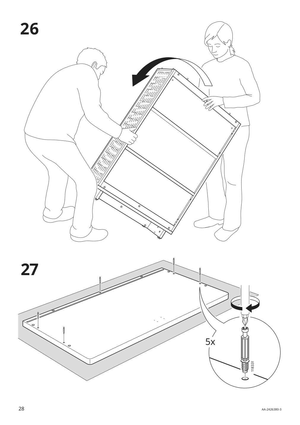 Assembly instructions for IKEA Fryksas cabinet rattan | Page 28 - IKEA FRYKSÅS cabinet 405.740.96