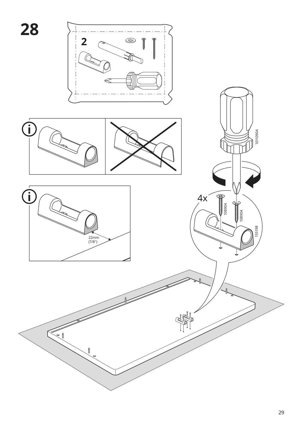 Assembly instructions for IKEA Fryksas cabinet rattan | Page 29 - IKEA FRYKSÅS cabinet 405.740.96