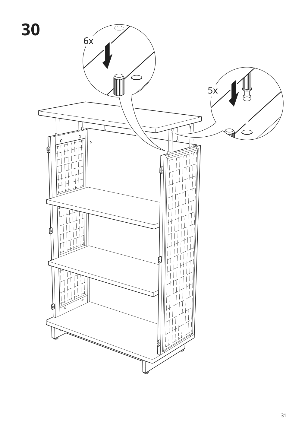 Assembly instructions for IKEA Fryksas cabinet rattan | Page 31 - IKEA FRYKSÅS cabinet 405.740.96