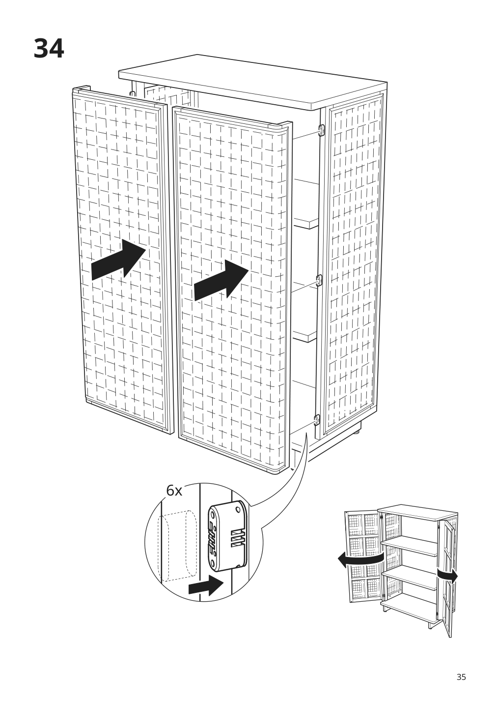 Assembly instructions for IKEA Fryksas cabinet rattan | Page 35 - IKEA FRYKSÅS cabinet 405.740.96