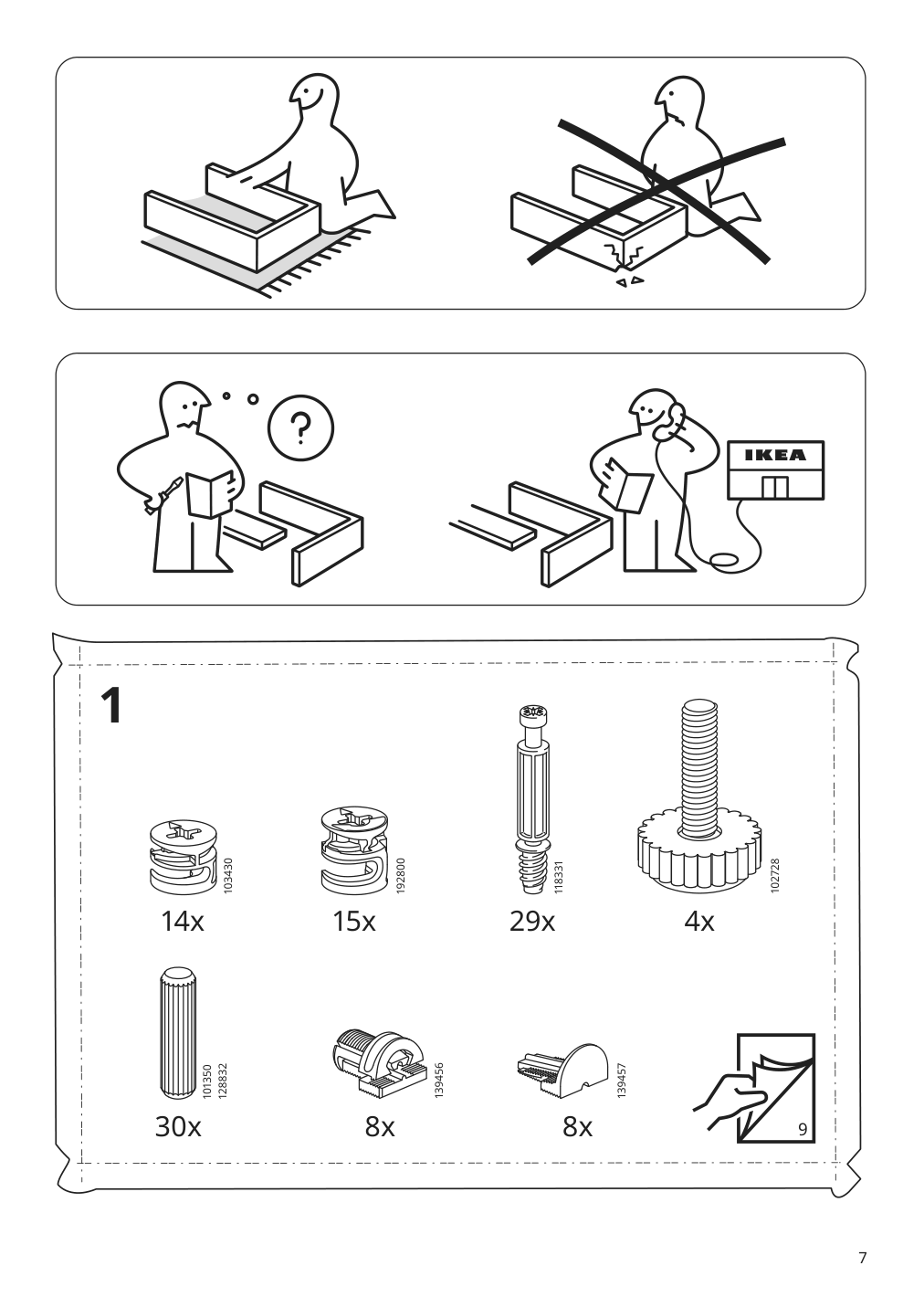 Assembly instructions for IKEA Fryksas cabinet rattan | Page 7 - IKEA FRYKSÅS cabinet 405.740.96