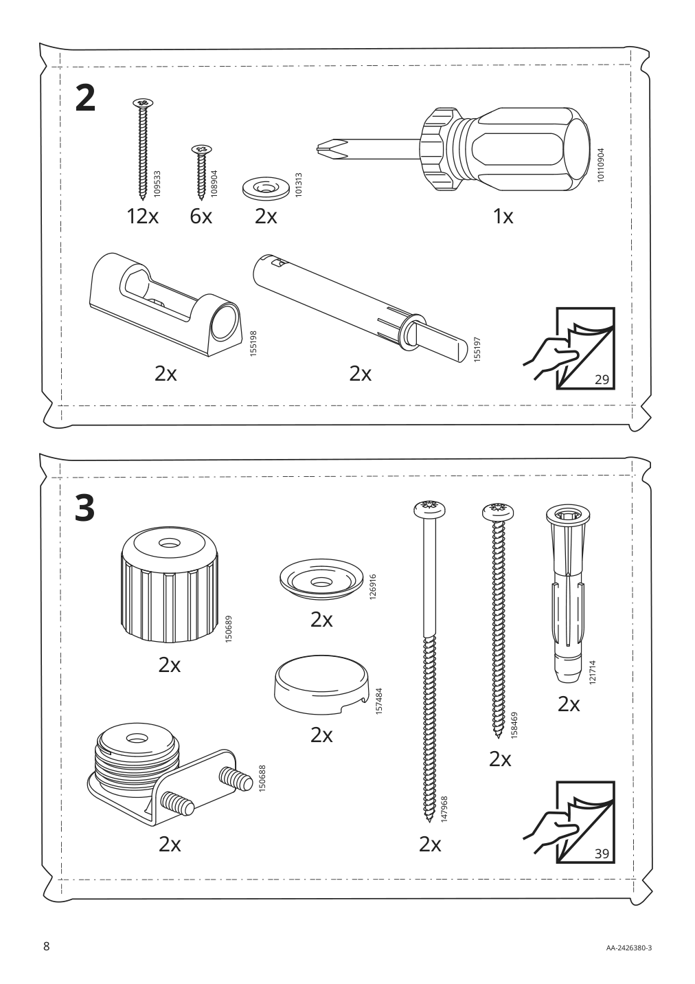 Assembly instructions for IKEA Fryksas cabinet rattan | Page 8 - IKEA FRYKSÅS cabinet 405.740.96