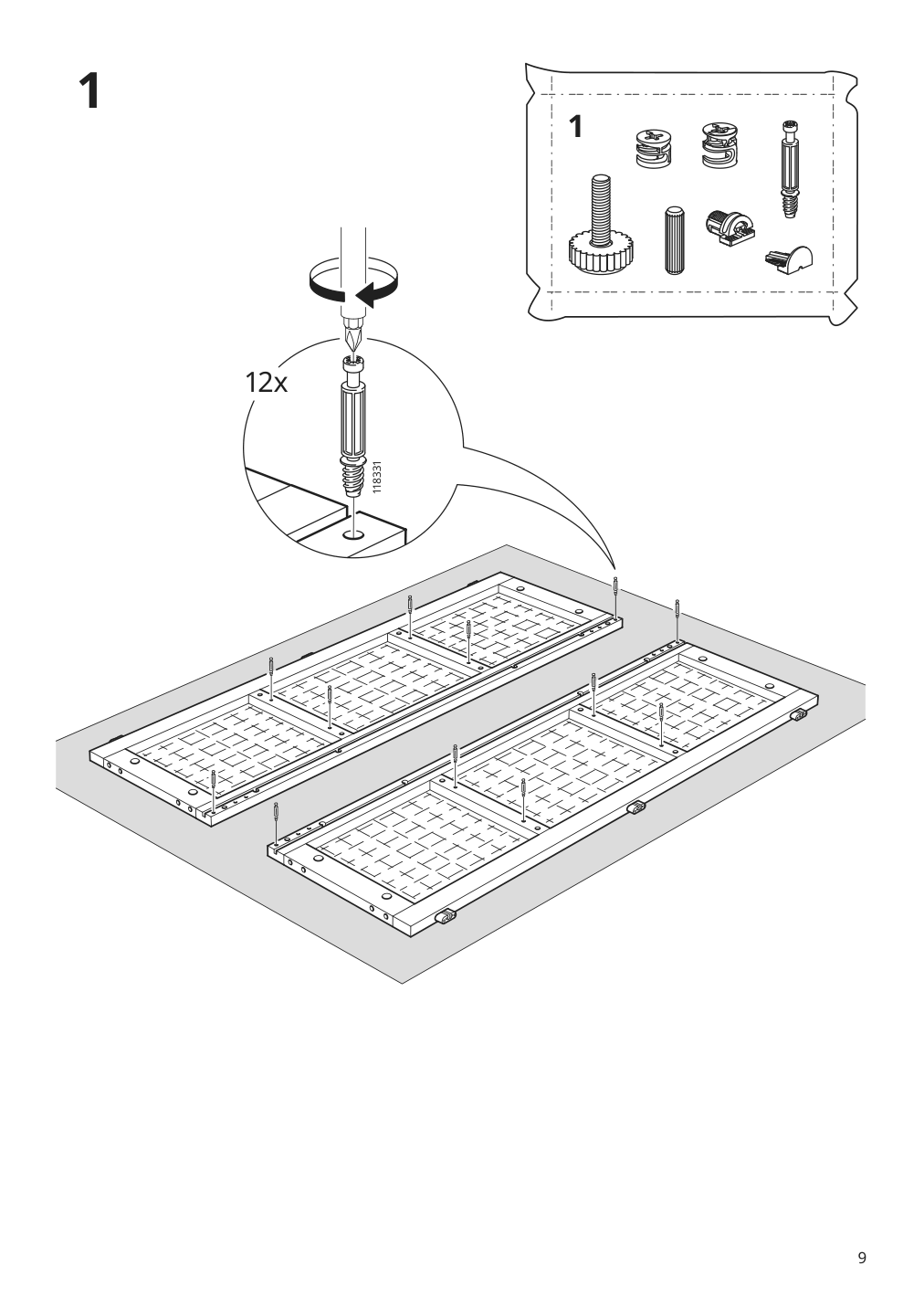 Assembly instructions for IKEA Fryksas cabinet rattan | Page 9 - IKEA FRYKSÅS cabinet 405.740.96