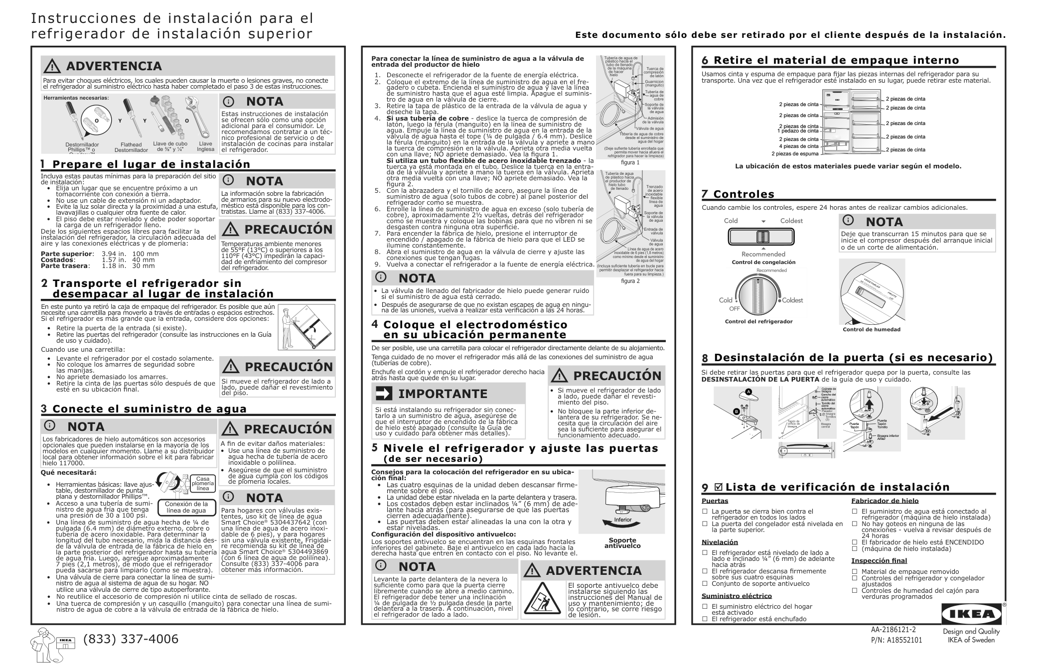 Assembly instructions for IKEA Frysbar top freezer refrigerator stainless steel | Page 2 - IKEA FRYSBAR top-freezer refrigerator 804.621.48