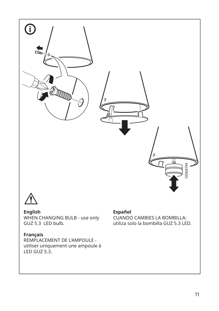 Assembly instructions for IKEA Fubbla led work lamp white | Page 11 - IKEA FUBBLA LED work lamp 403.257.09