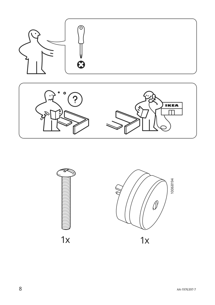 Assembly instructions for IKEA Fubbla led work lamp white | Page 8 - IKEA FUBBLA LED work lamp 403.257.09