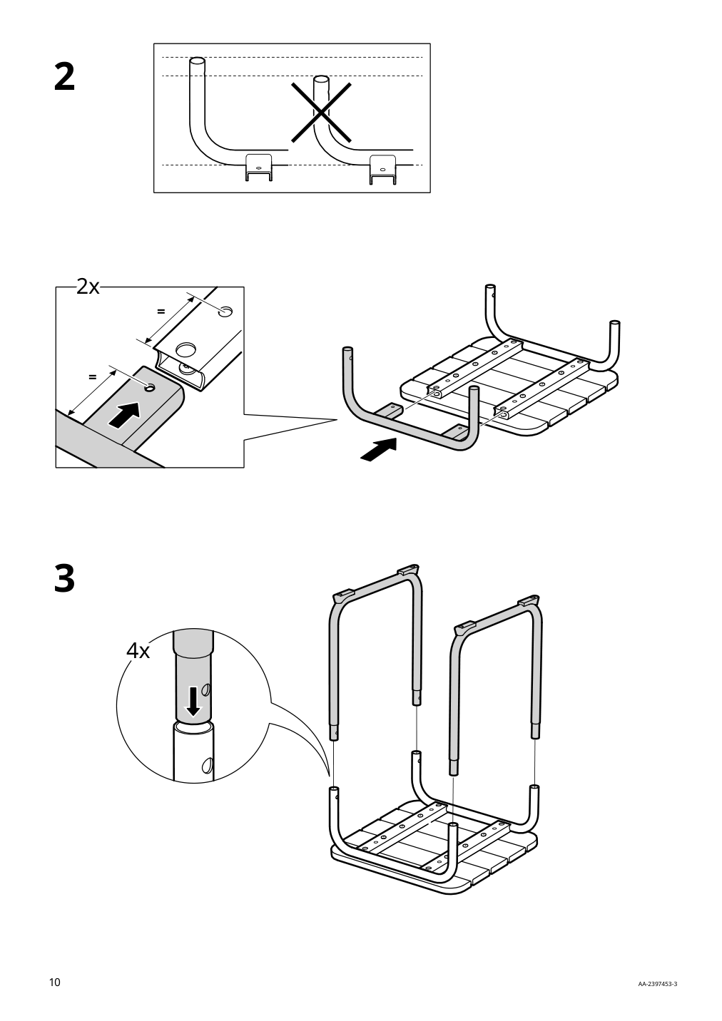 Assembly instructions for IKEA Furuoen dining table w 2 chairs 2 footstl brown outdoor | Page 10 - IKEA FURUÖN dining table w 2 chairs+2 footstl 305.437.36