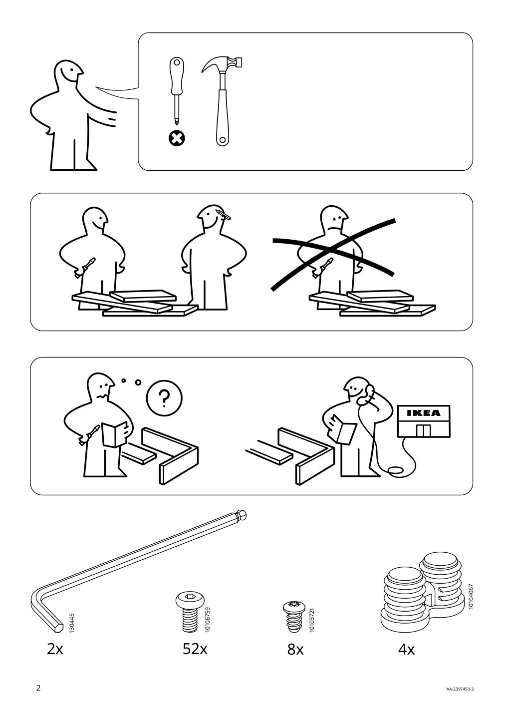 Assembly instructions for IKEA Furuoen dining table w 2 chairs 2 footstl brown outdoor | Page 2 - IKEA FURUÖN dining table w 2 chairs+2 footstl 305.437.36