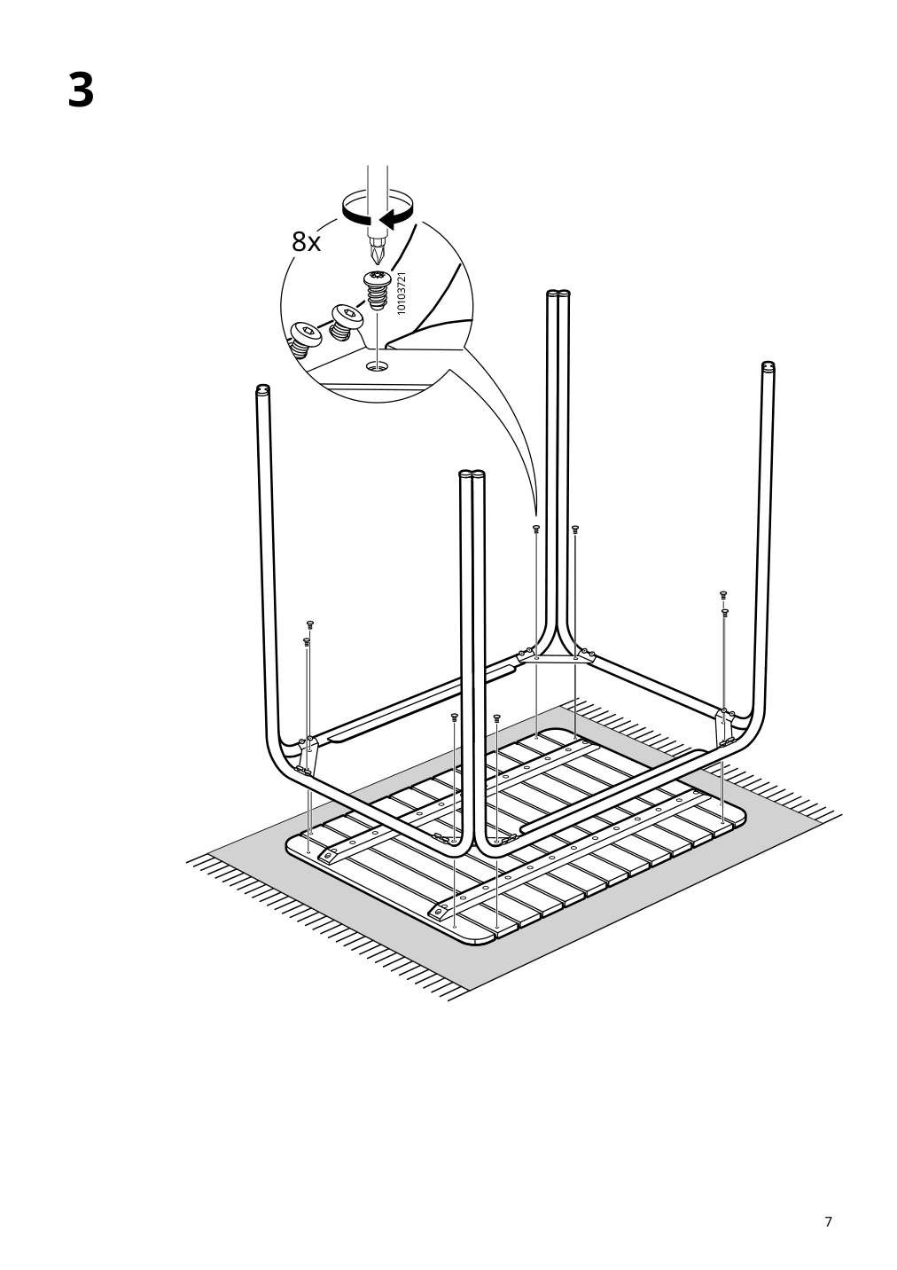 Assembly instructions for IKEA Furuoen dining table w 2 chairs 2 footstl brown outdoor | Page 7 - IKEA FURUÖN dining table w 2 chairs+2 footstl 305.437.36