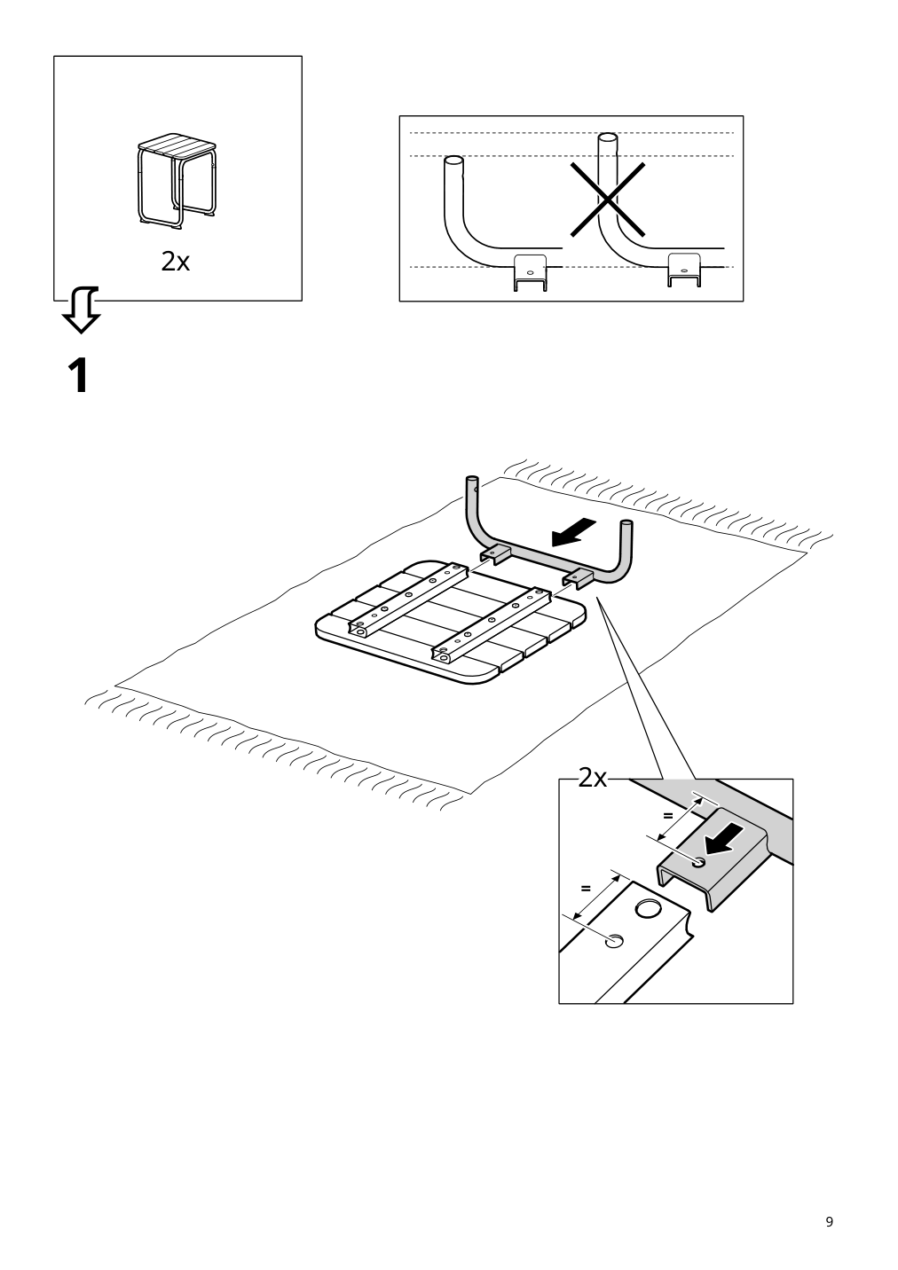 Assembly instructions for IKEA Furuoen dining table w 2 chairs 2 footstl brown outdoor | Page 9 - IKEA FURUÖN dining table w 2 chairs+2 footstl 305.437.36