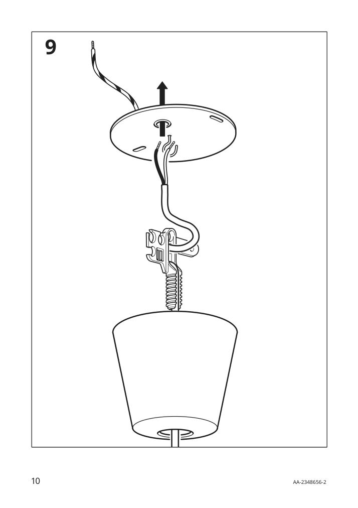 Assembly instructions for IKEA Fyrtiofyra pendant lamp white black | Page 10 - IKEA FYRTIOFYRA pendant lamp 505.272.69