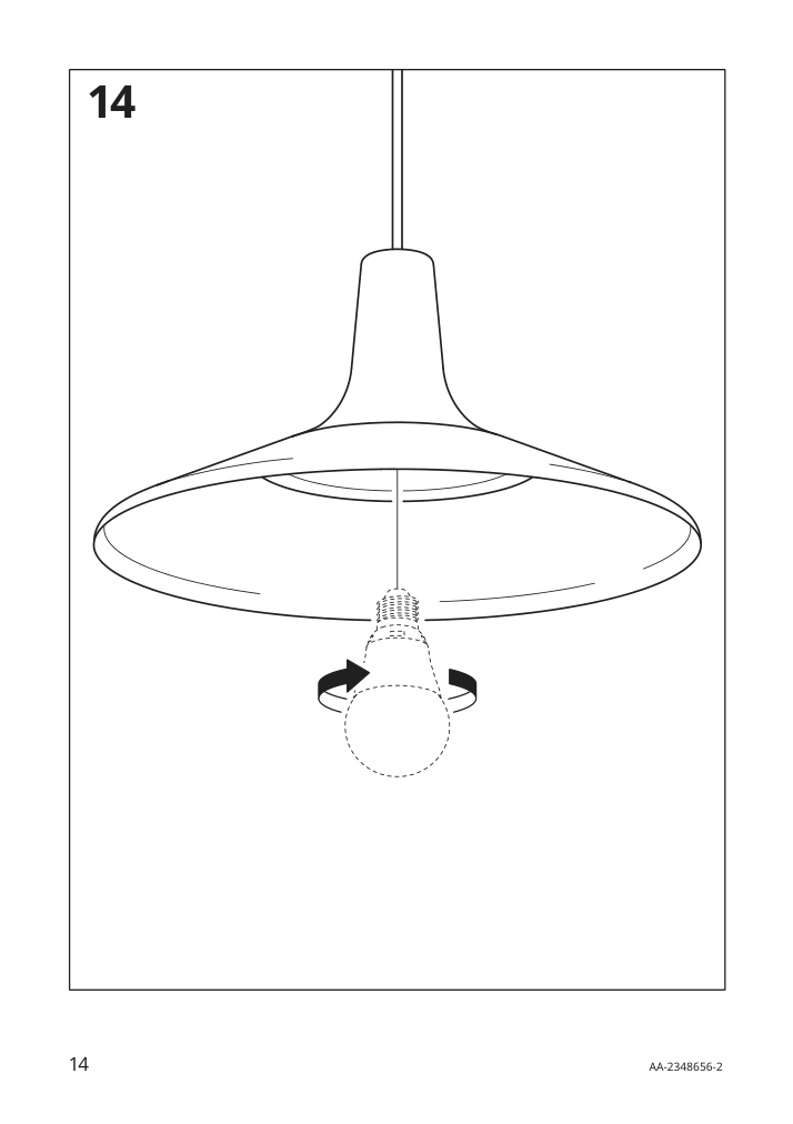 Assembly instructions for IKEA Fyrtiofyra pendant lamp white black | Page 14 - IKEA FYRTIOFYRA pendant lamp 505.272.69