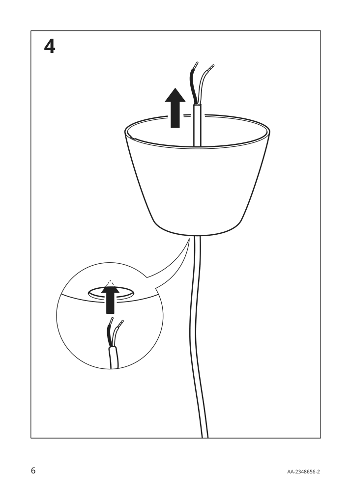 Assembly instructions for IKEA Fyrtiofyra pendant lamp white black | Page 6 - IKEA FYRTIOFYRA pendant lamp 505.272.69