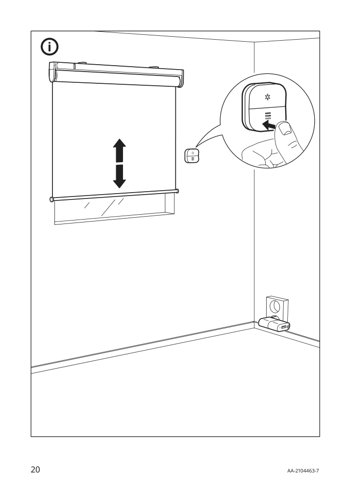 Assembly instructions for IKEA Fyrtur black out roller blind smart wireless battery operated gray | Page 20 - IKEA FYRTUR black-out roller blind 204.081.78