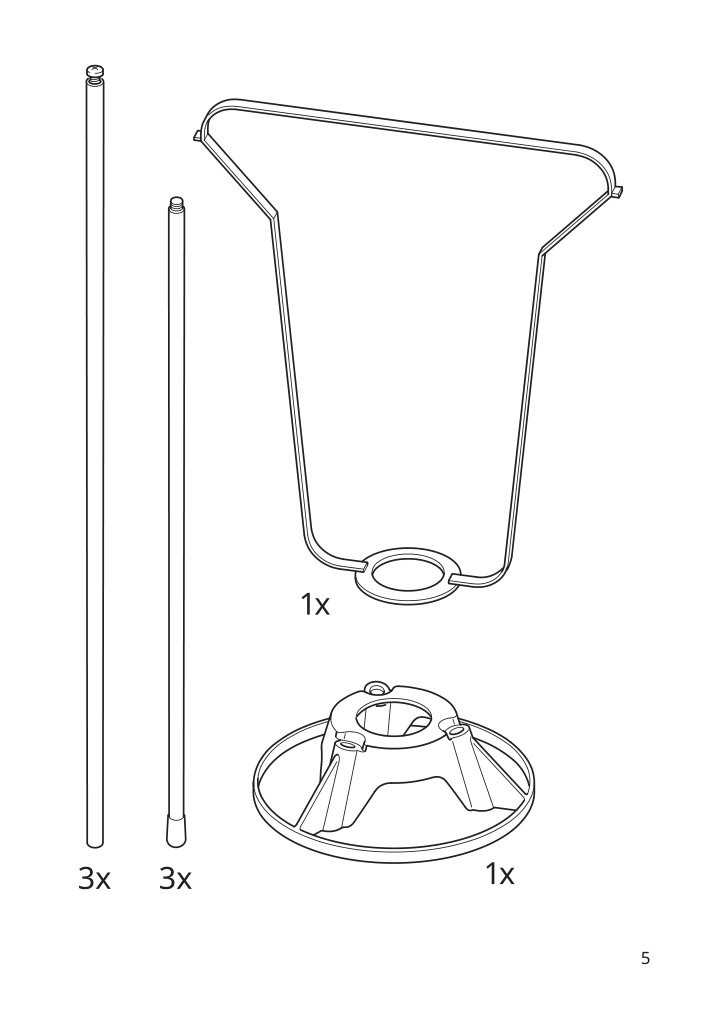 Assembly instructions for IKEA Fyxnaes floor lamp turquoise | Page 5 - IKEA FYXNÄS floor lamp 604.640.54