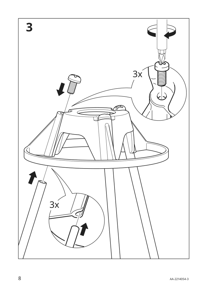 Assembly instructions for IKEA Fyxnaes floor lamp turquoise | Page 8 - IKEA FYXNÄS floor lamp 604.640.54