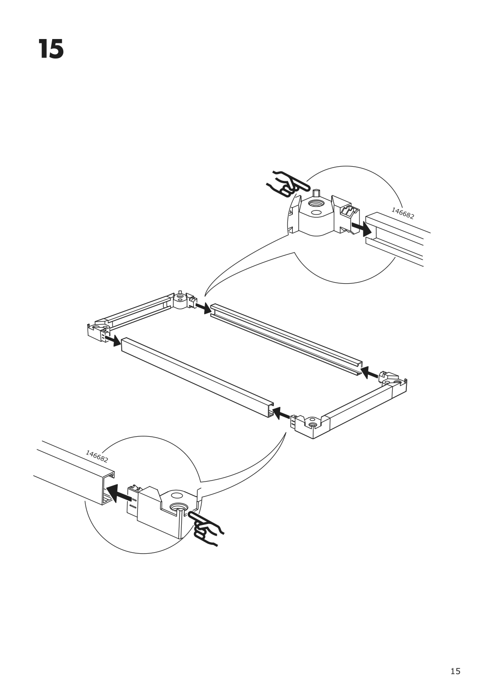 Assembly instructions for IKEA Galant cabinet with doors black stained ash veneer | Page 15 - IKEA GALANT cabinet with doors 503.651.39