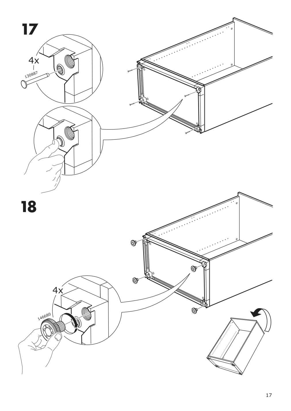 Assembly instructions for IKEA Galant cabinet with doors white stained oak veneer | Page 17 - IKEA GALANT cabinet with doors 903.651.37