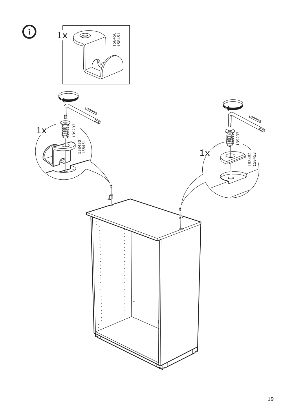 Assembly instructions for IKEA Galant cabinet with doors white stained oak veneer | Page 19 - IKEA GALANT cabinet with doors 903.651.37