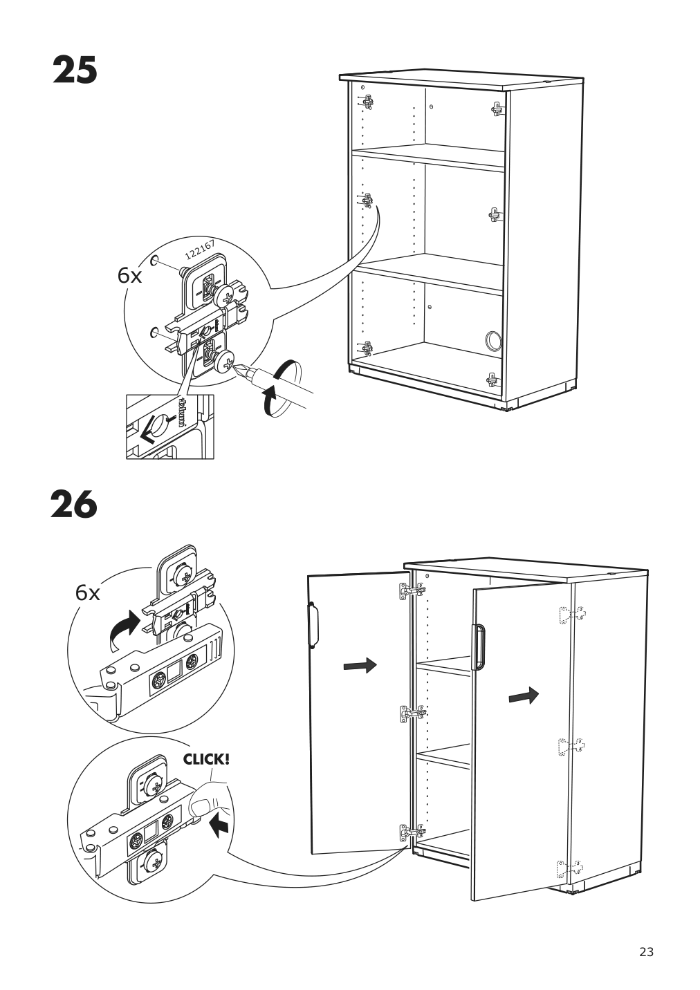 Assembly instructions for IKEA Galant cabinet with doors white stained oak veneer | Page 23 - IKEA GALANT cabinet with doors 903.651.37