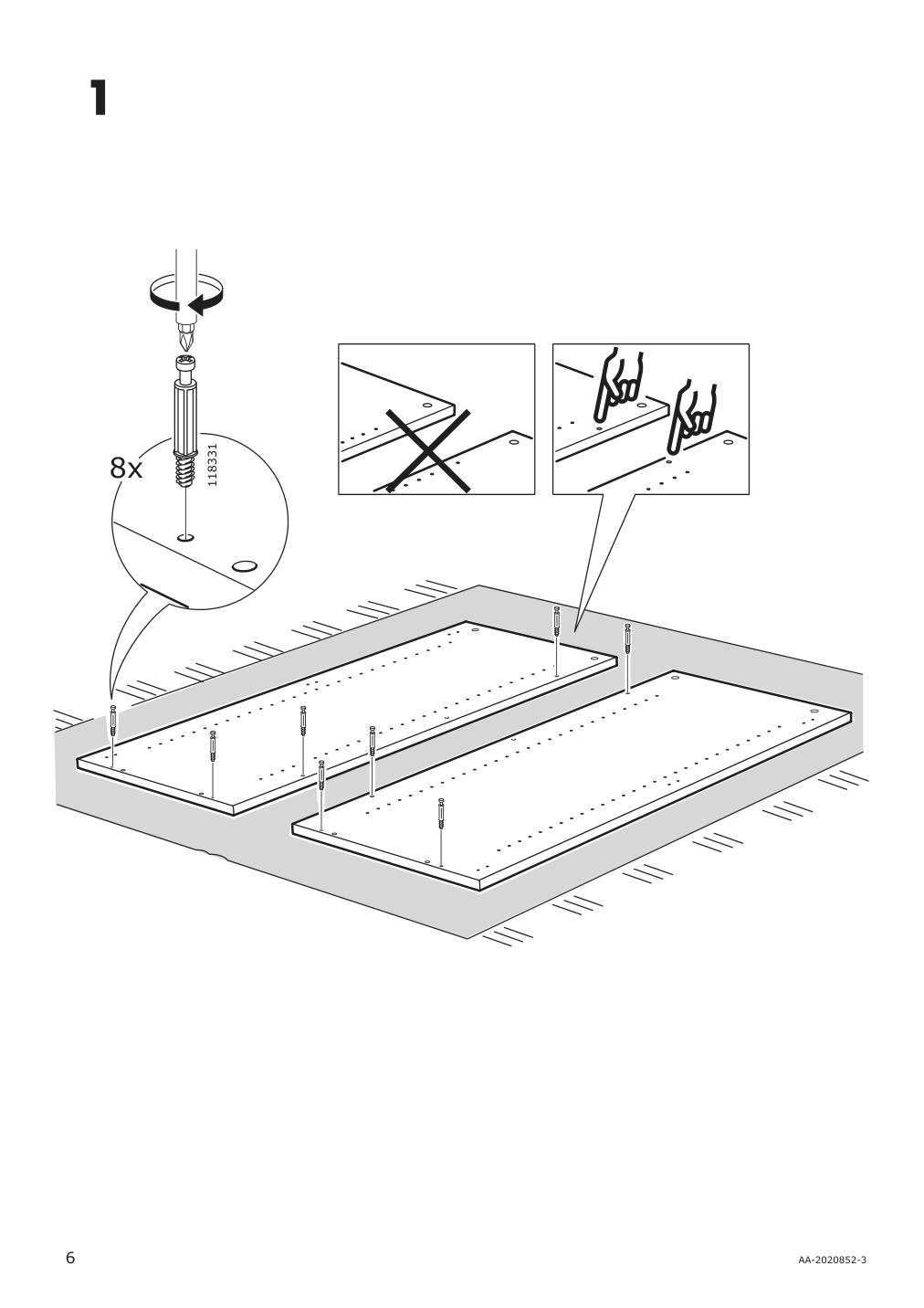 Assembly instructions for IKEA Galant cabinet with doors black stained ash veneer | Page 6 - IKEA GALANT cabinet with doors 503.651.39