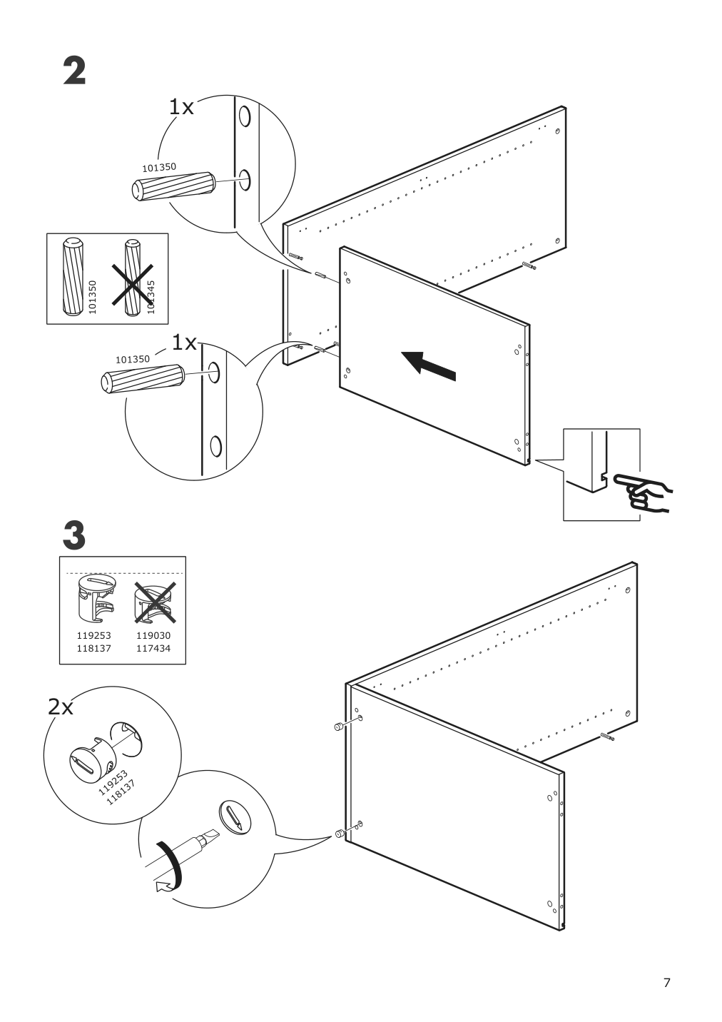 Assembly instructions for IKEA Galant cabinet with doors black stained ash veneer | Page 7 - IKEA GALANT cabinet with doors 503.651.39