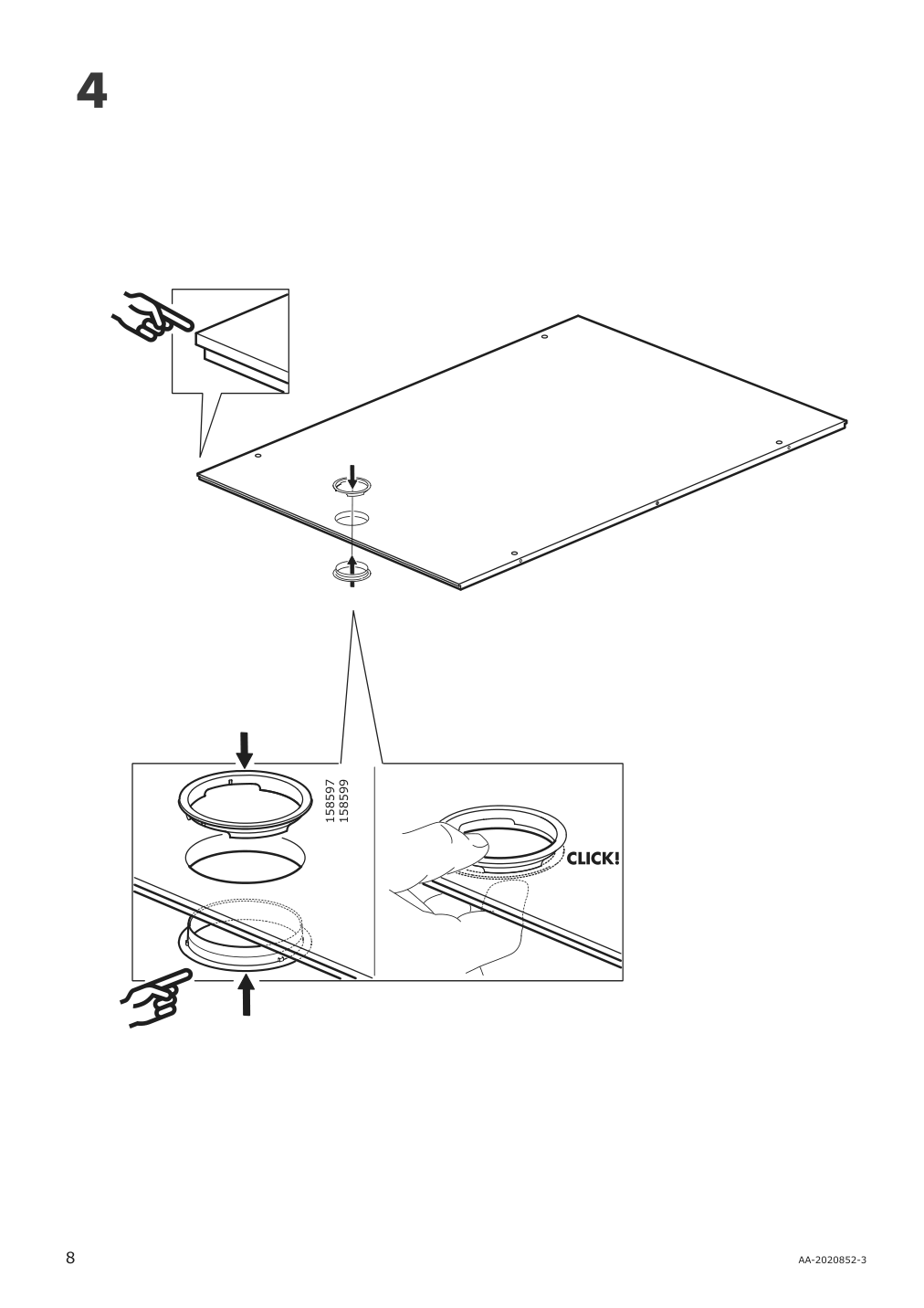 Assembly instructions for IKEA Galant cabinet with doors white stained oak veneer | Page 8 - IKEA GALANT cabinet with doors 903.651.37