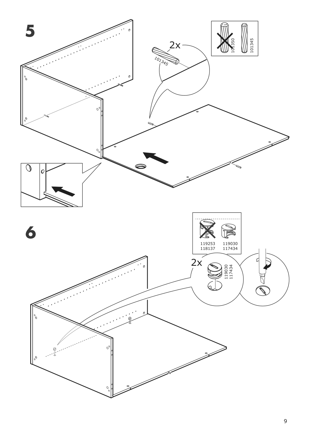 Assembly instructions for IKEA Galant cabinet with doors white stained oak veneer | Page 9 - IKEA GALANT cabinet with doors 903.651.37