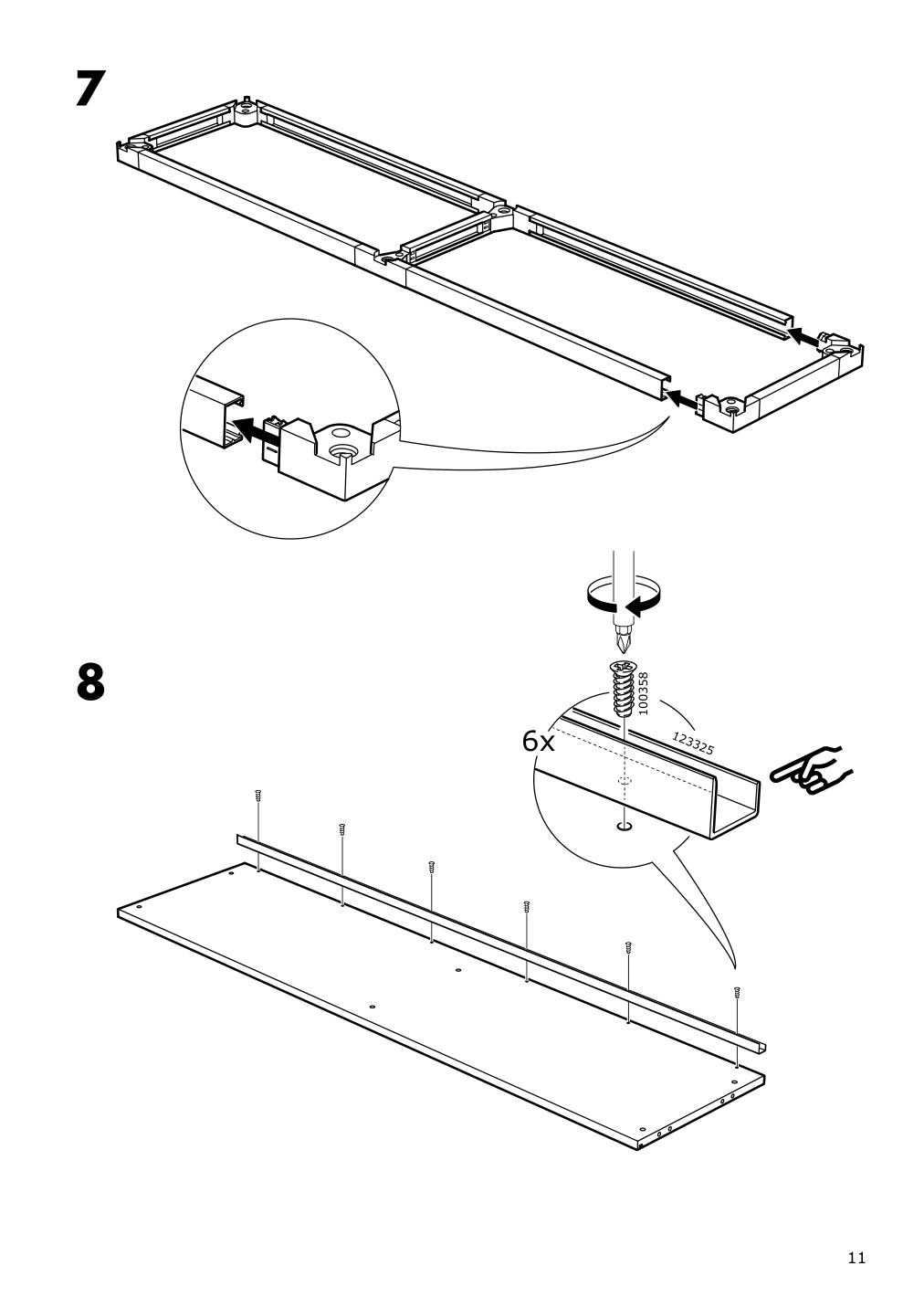 Assembly instructions for IKEA Galant cabinet with sliding doors white | Page 11 - IKEA GALANT cabinet with sliding doors 303.651.35