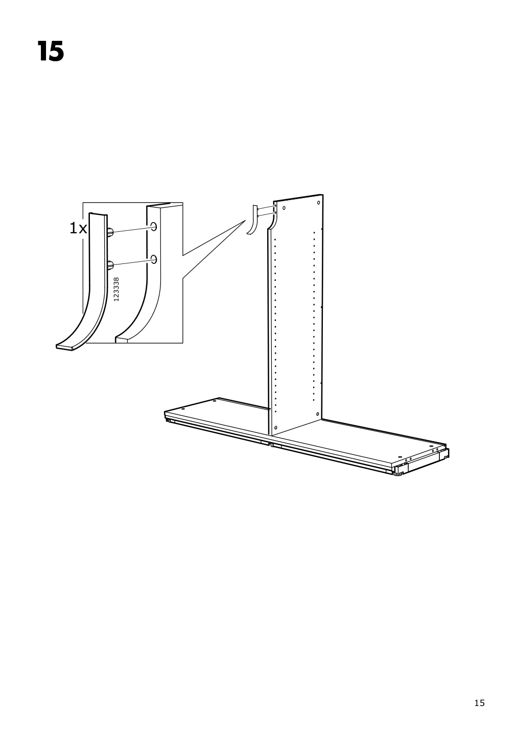 Assembly instructions for IKEA Galant cabinet with sliding doors black stained ash veneer | Page 15 - IKEA GALANT cabinet with sliding doors 203.651.31