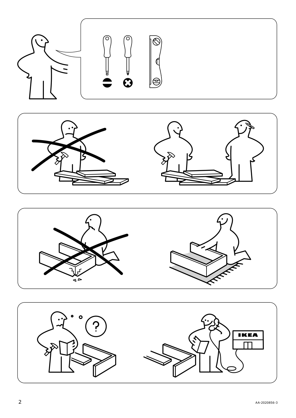 Assembly instructions for IKEA Galant cabinet with sliding doors white | Page 2 - IKEA GALANT cabinet with sliding doors 303.651.35