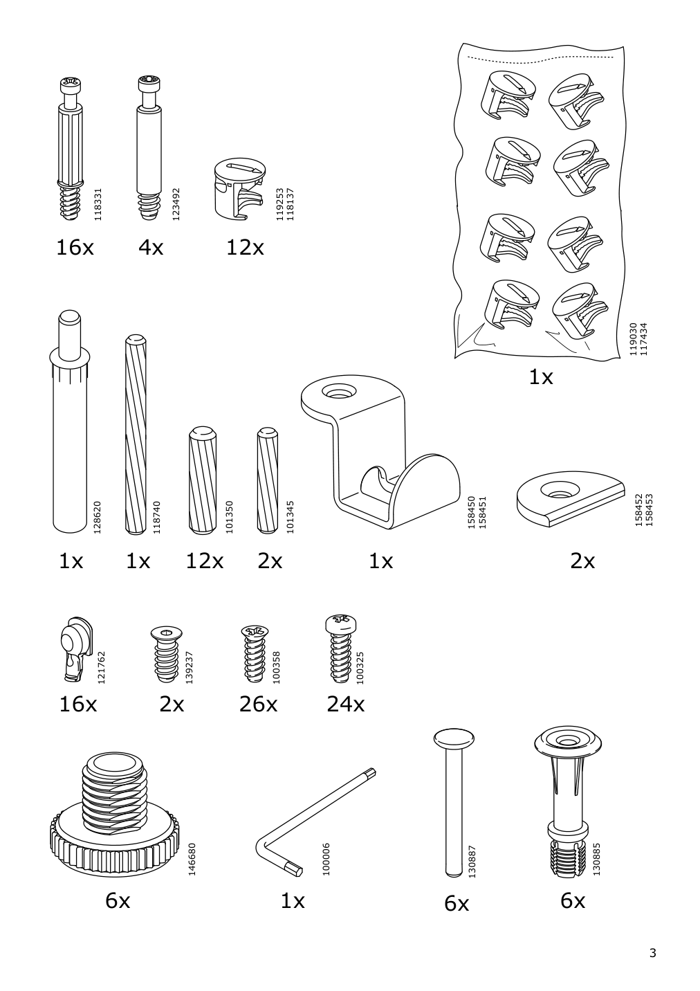 Assembly instructions for IKEA Galant cabinet with sliding doors black stained ash veneer | Page 3 - IKEA GALANT cabinet with sliding doors 203.651.31