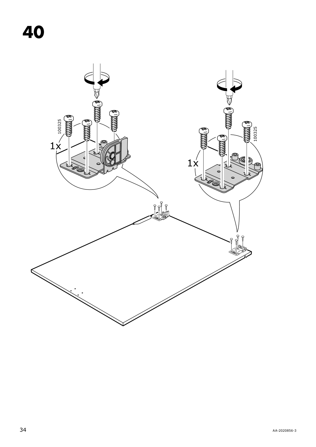 Assembly instructions for IKEA Galant cabinet with sliding doors white stained oak veneer | Page 34 - IKEA GALANT cabinet with sliding doors 803.651.33