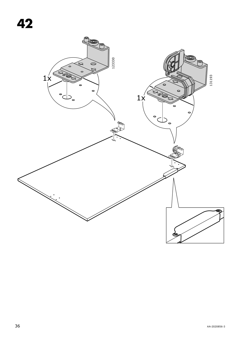 Assembly instructions for IKEA Galant cabinet with sliding doors white stained oak veneer | Page 36 - IKEA GALANT storage combination w sliding doors 292.857.76