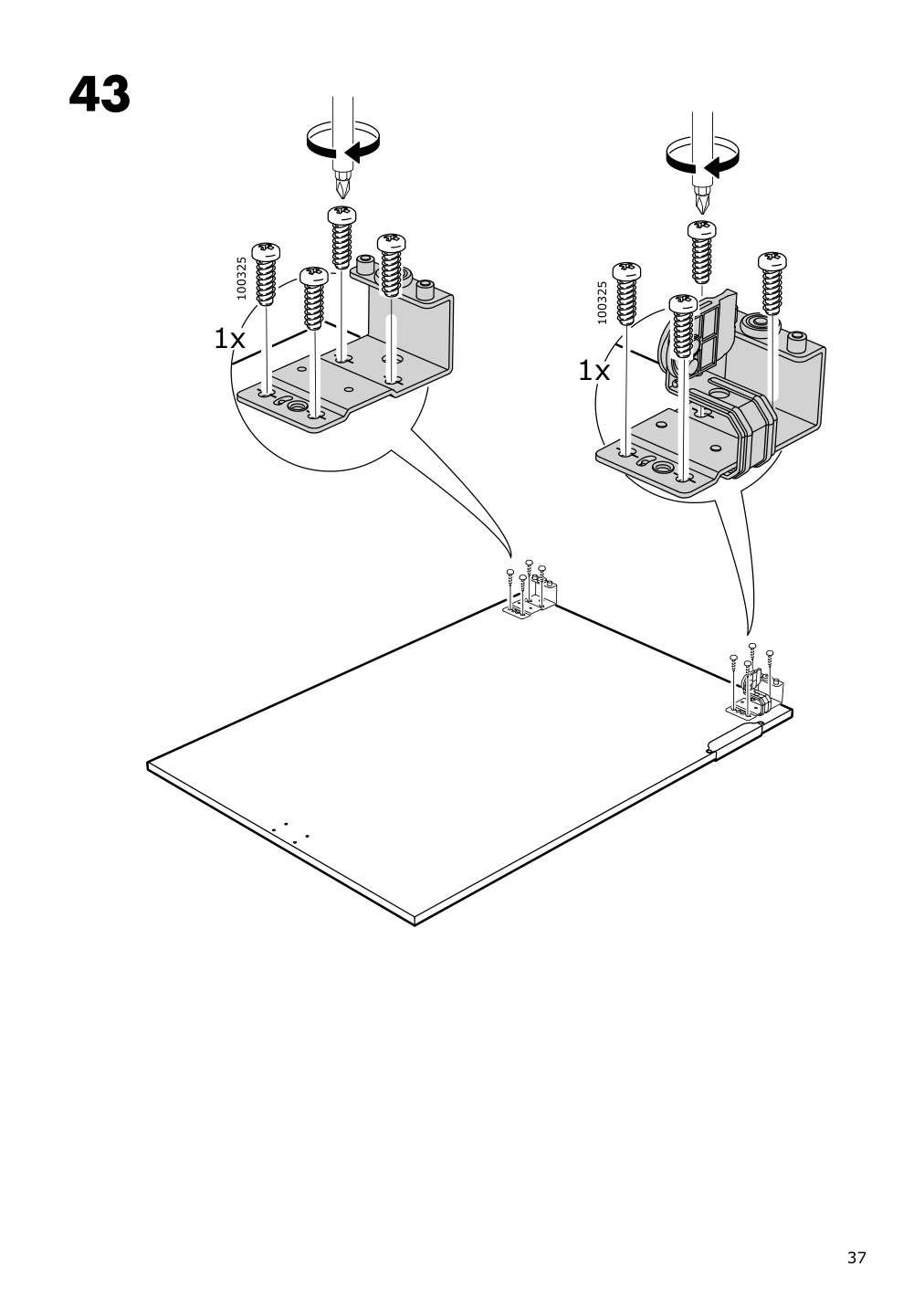 Assembly instructions for IKEA Galant cabinet with sliding doors white | Page 37 - IKEA GALANT cabinet with sliding doors 303.651.35