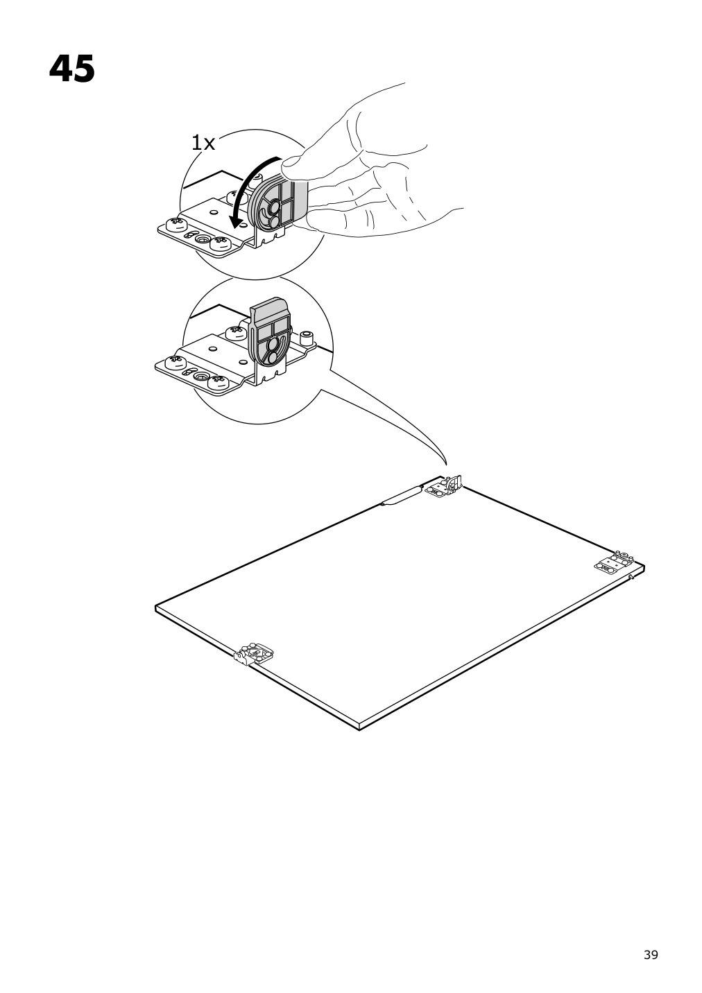 Assembly instructions for IKEA Galant cabinet with sliding doors white | Page 39 - IKEA GALANT storage combination w sliding doors 092.856.16