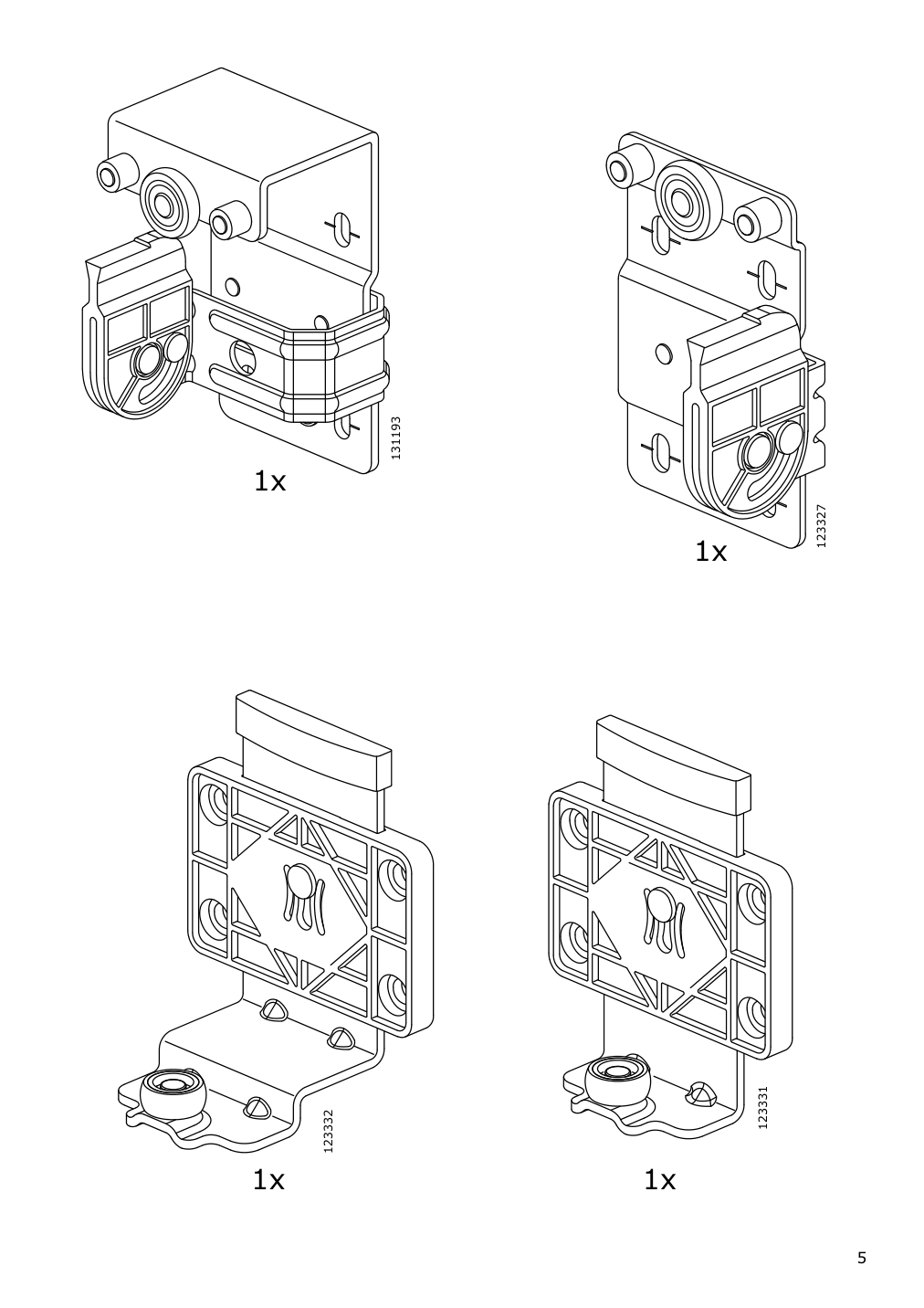 Assembly instructions for IKEA Galant cabinet with sliding doors white stained oak veneer | Page 5 - IKEA GALANT storage combination w sliding doors 292.857.76