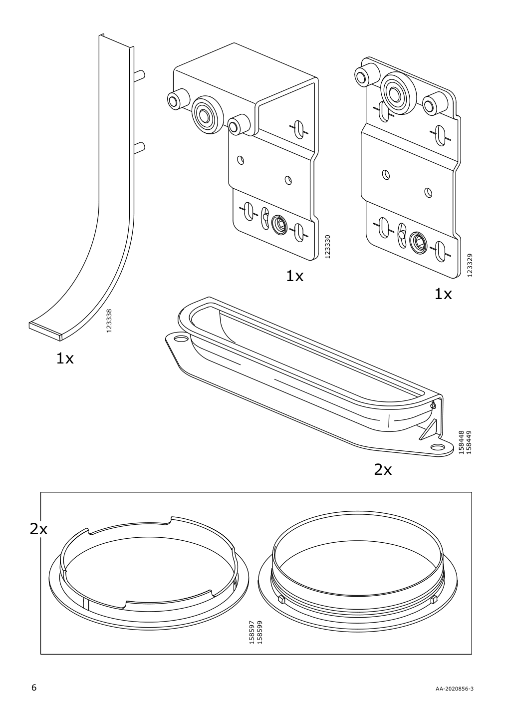 Assembly instructions for IKEA Galant cabinet with sliding doors black stained ash veneer | Page 6 - IKEA GALANT cabinet with sliding doors 203.651.31