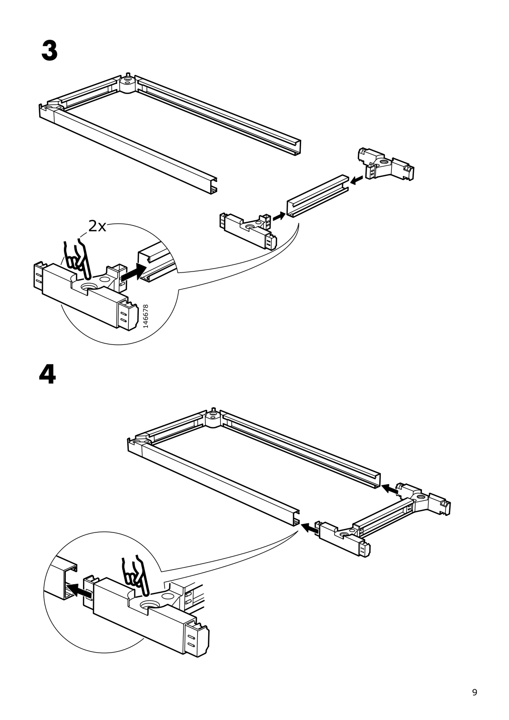 Assembly instructions for IKEA Galant cabinet with sliding doors white | Page 9 - IKEA GALANT storage combination w sliding doors 092.856.16