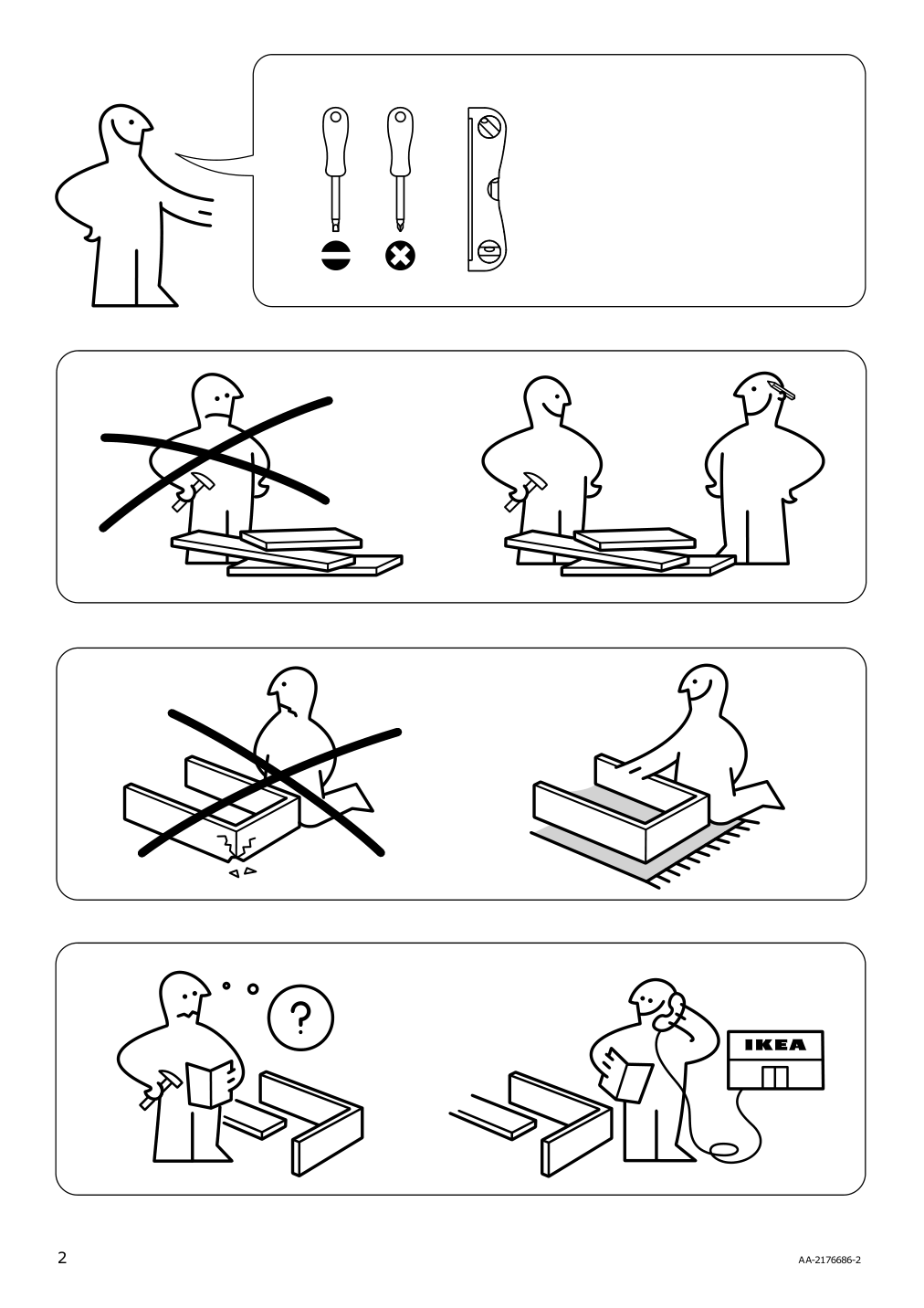 Assembly instructions for IKEA Galant cabinet with sliding doors white | Page 2 - IKEA GALANT cabinet with sliding doors 104.728.67