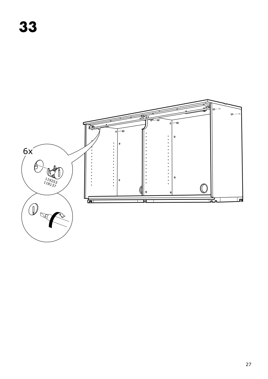 Assembly instructions for IKEA Galant cabinet with sliding doors white | Page 27 - IKEA GALANT cabinet with sliding doors 104.728.67