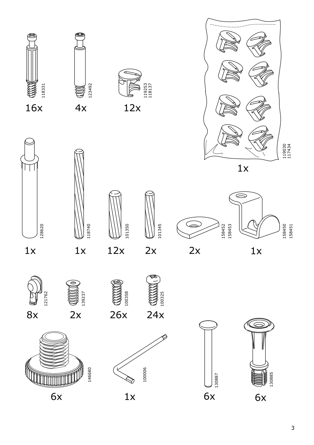 Assembly instructions for IKEA Galant cabinet with sliding doors white | Page 3 - IKEA GALANT cabinet with sliding doors 104.728.67